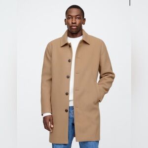 GAP men’s Relaxed Topcoat size large color brown camel NEW